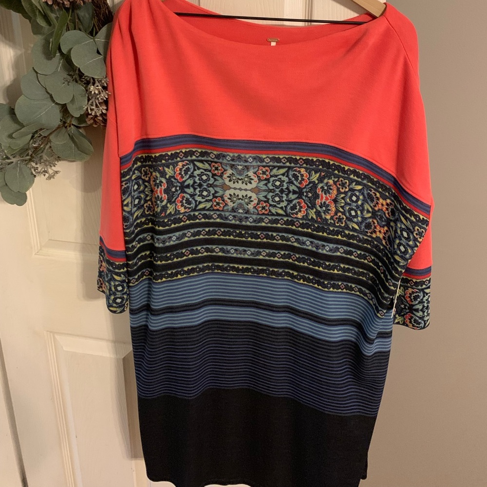 Free People Black Combo Sweater Dress